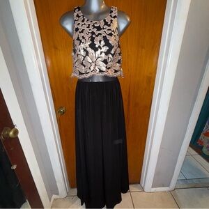 Speechless Black and Gold Sequin Dress, Sz 5